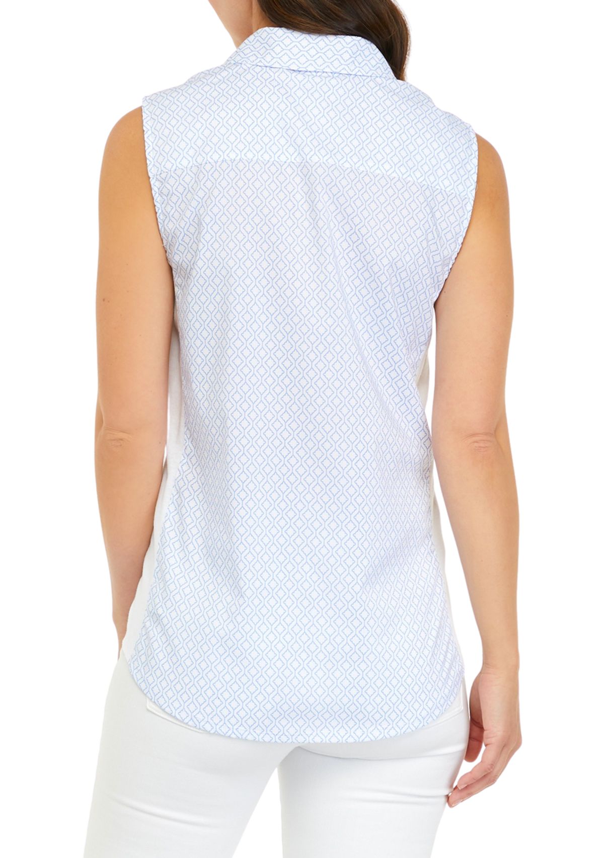 Womens Sleeveless Knit to Fit Shirt 