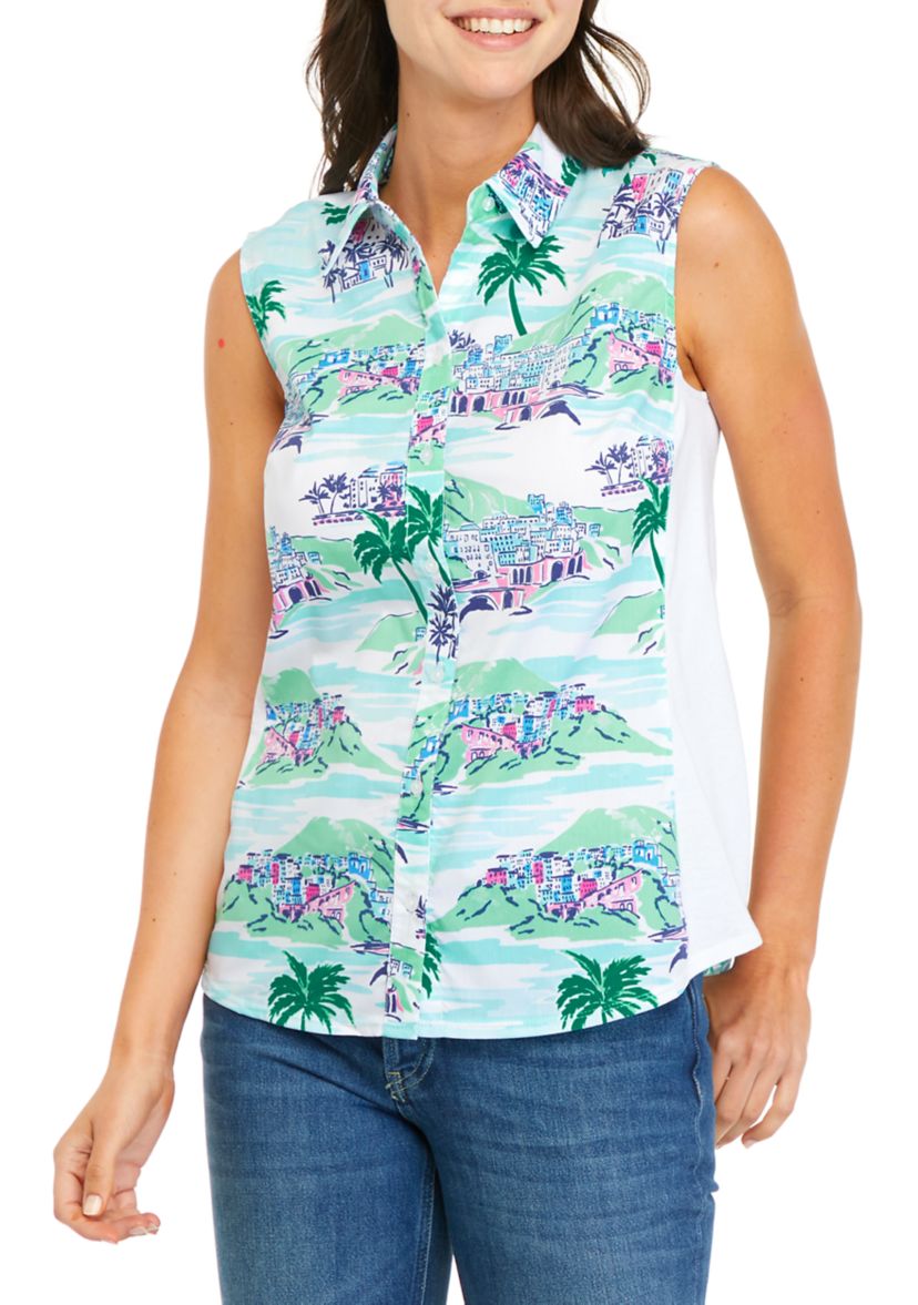 Petite Sleeveless Knit to Fit Shirt