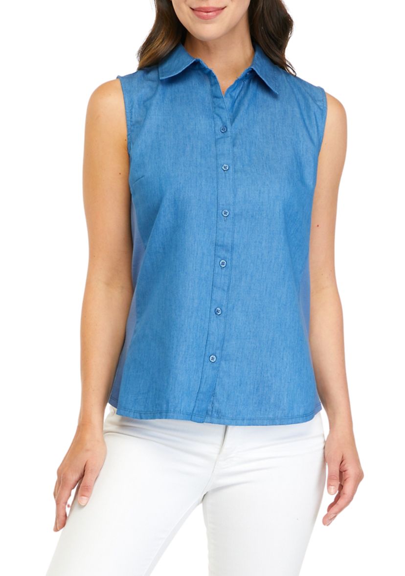 Petite Sleeveless Knit to Fit Shirt