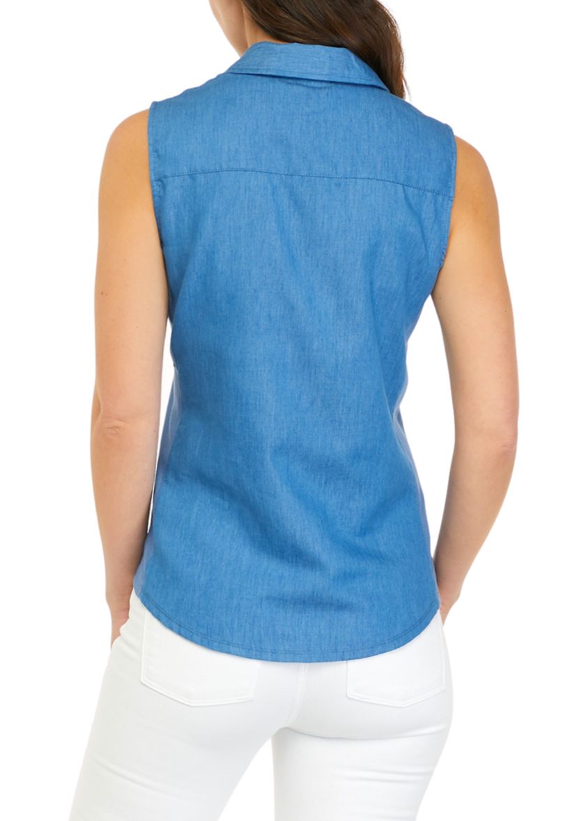 Petite Sleeveless Knit to Fit Shirt