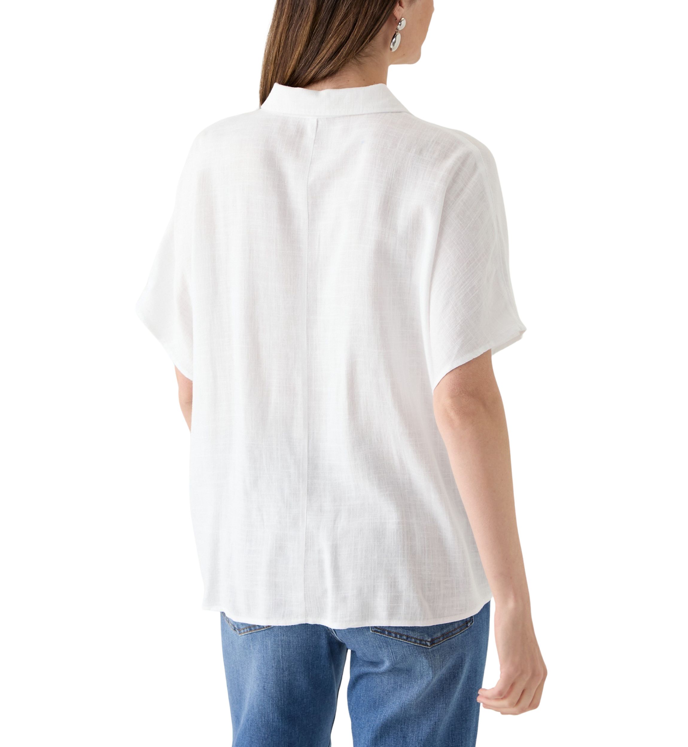 Petite Tie Front Shirt 