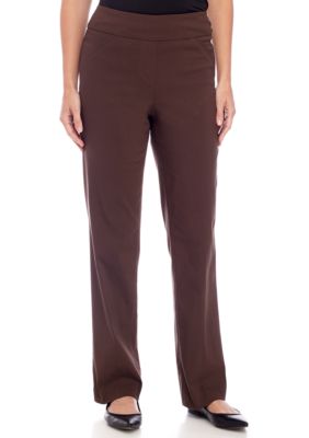 kim rogers petite stripe flare leg pant