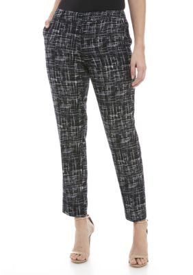 Jones New York Sketch Print Ankle Pants | belk