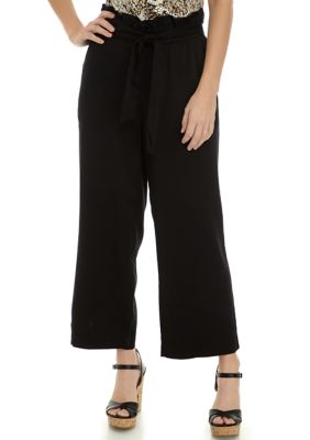 Jones New York Women's Paperbag Waist Cropped Wide Leg Pants | belk