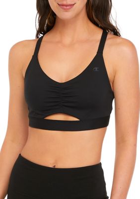 Champion Women's Soft Touch Eco Ruched Sports Bra