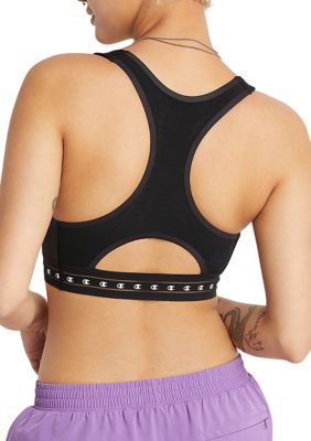 Champion Women's The Absolute Longline Sports Bra, Black, X-Small at   Women's Clothing store