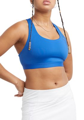 Champion womens Soft Touch Eco Ruched Sports Bra, Black, X-Small US at   Women's Clothing store