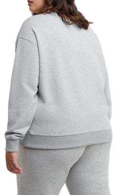 Champion Women's Plus Size Powerblend Women's Sweatshirt, Plus