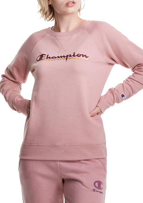 Champion® Powerblend Classic Crew Graphic Sweatshirt