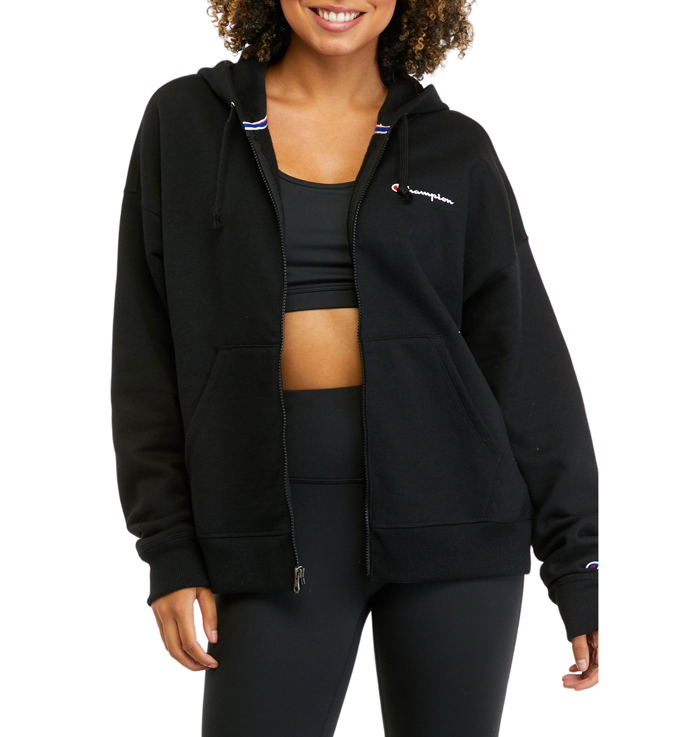 Powerblend Fleece Full Zip Logo Hoodie 