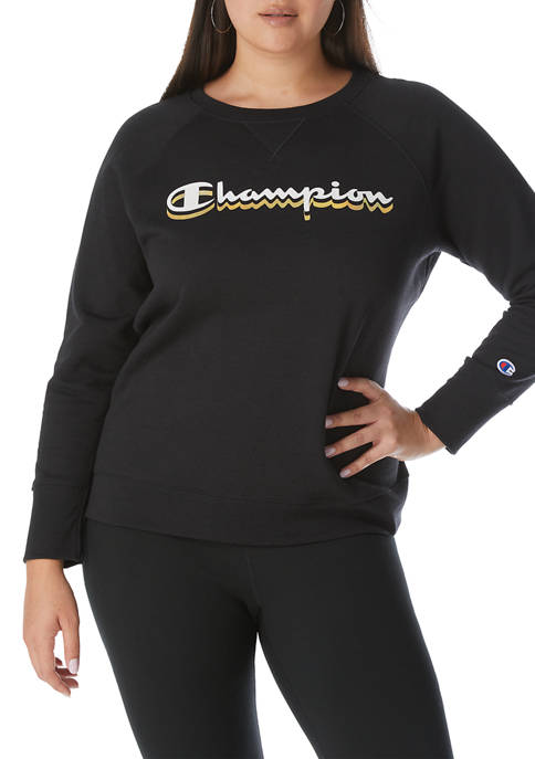 Champion® Plus Size Power Blend Classic Crew Sweater