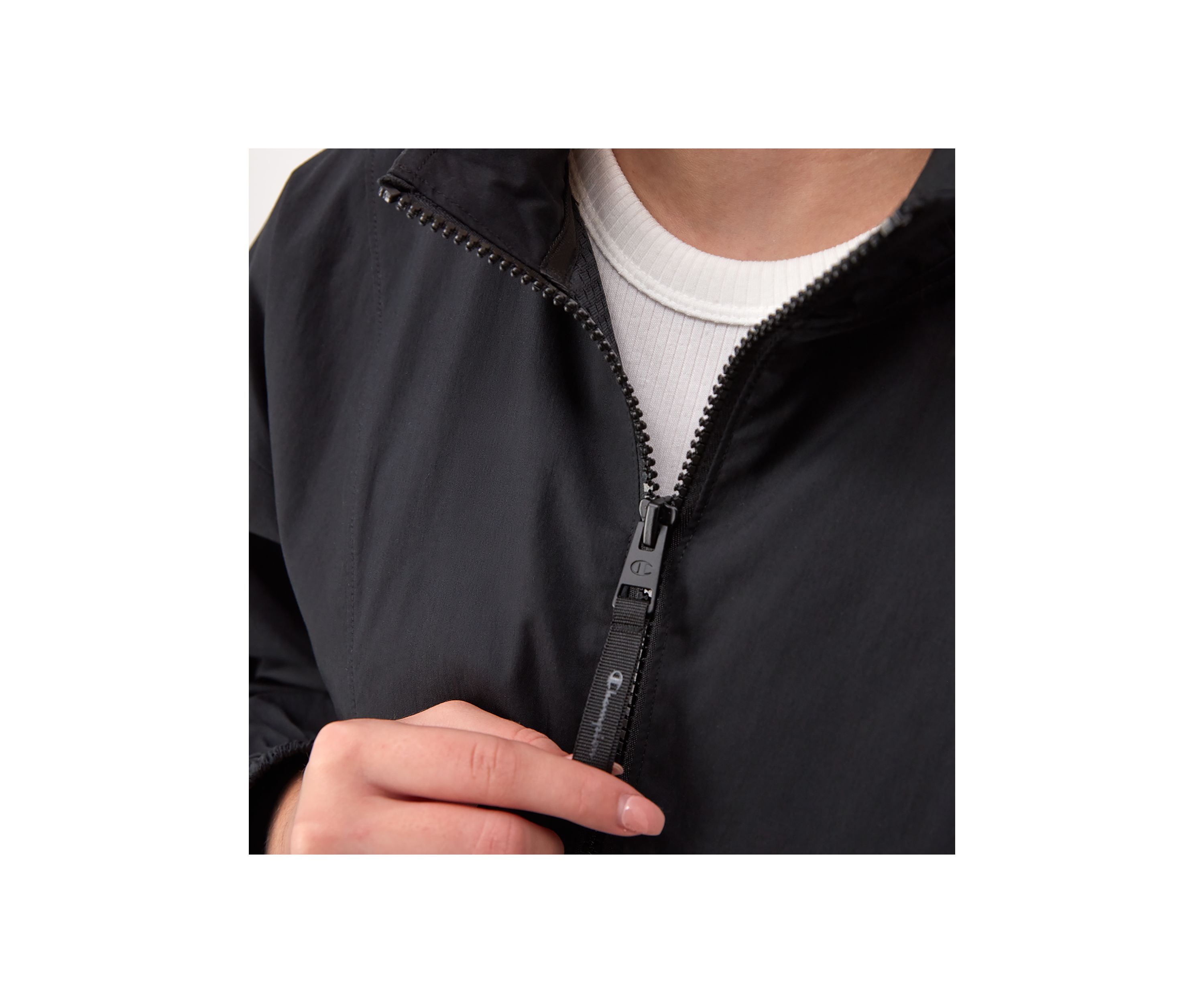 Lightweight C Logo Campus Zip Up Jacket