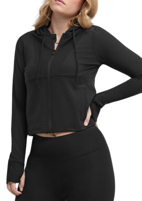 Soft Touch Zip Up Hooded Jacket