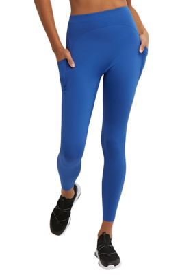 Champion, Absolute, Moisture Wicking, 7/8 Pocket Leggings for Women, 25,  Aztec Blue, X-Small at  Women's Clothing store
