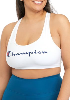 CHAMPION Champion Women's Plus-Size Vented Compression Sports Bra QB6632  001 | Black