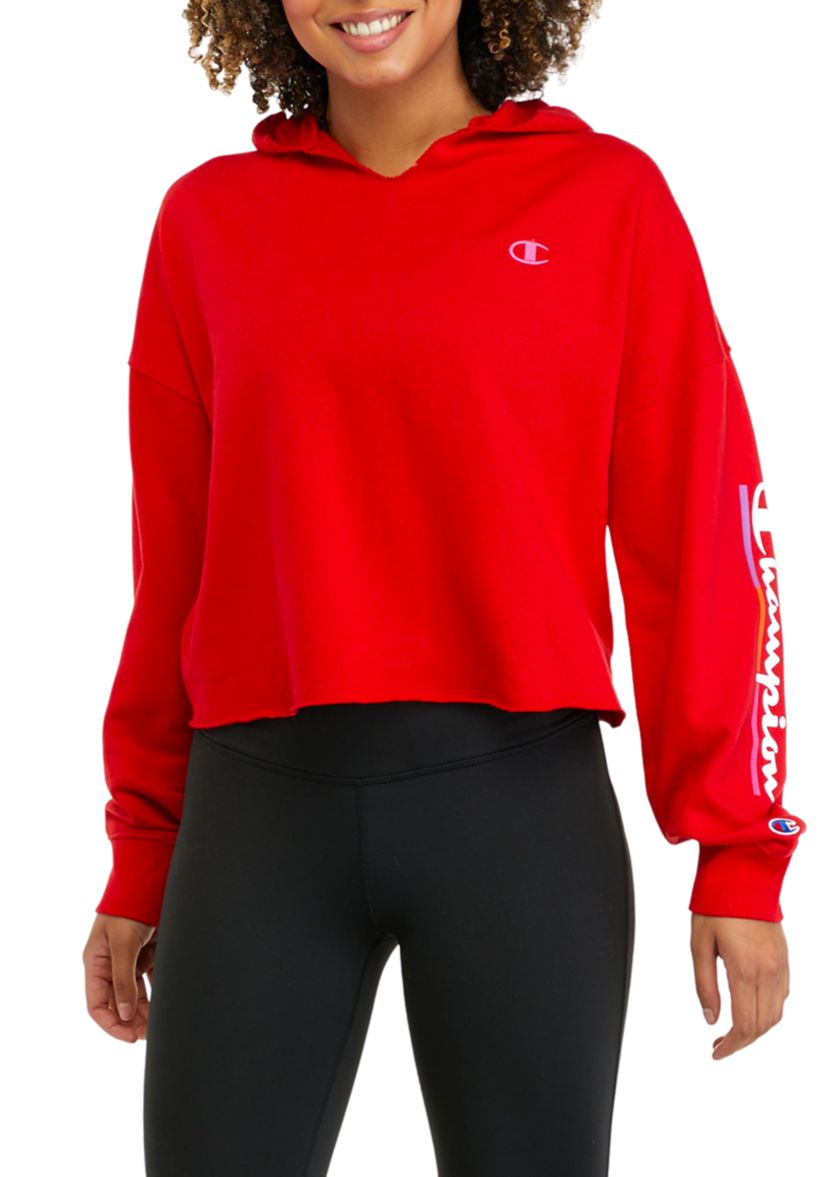 Campus French Terry Split Neck Hoodie 