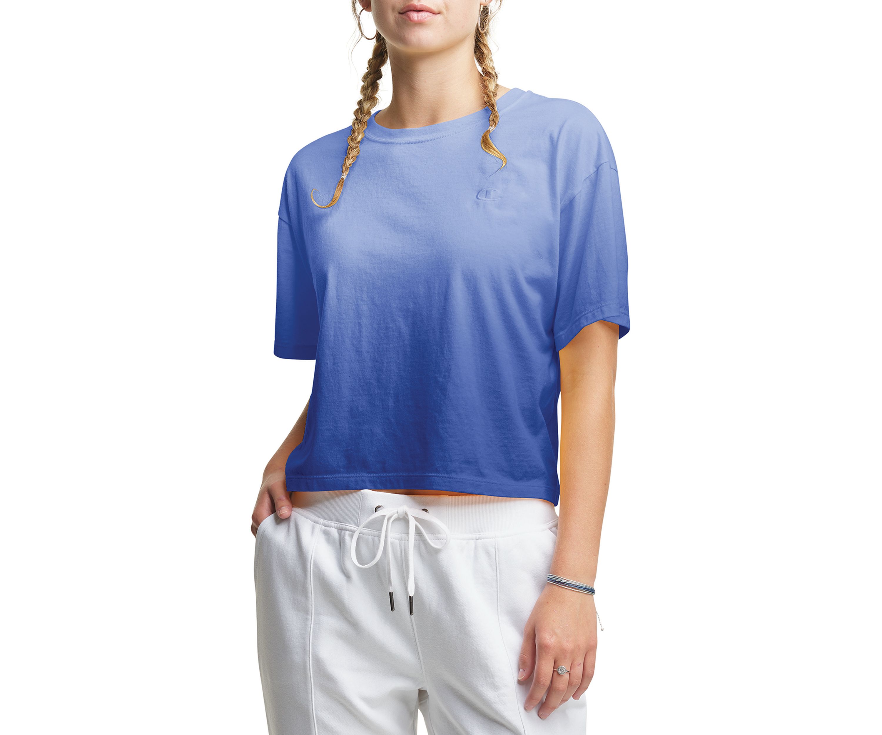 The Cropped Ombré T-Shirt