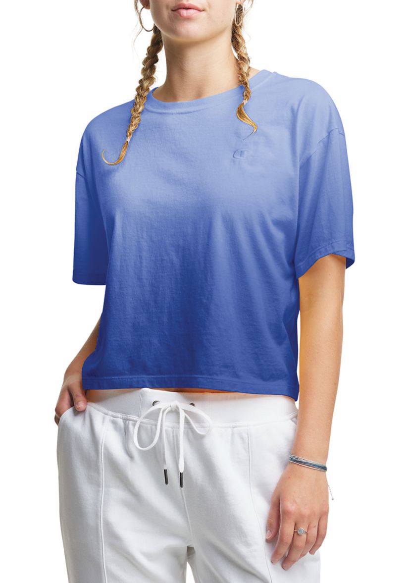 The Cropped Ombré T-Shirt