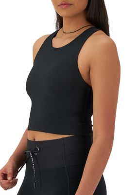 Soft Touch Ribbed Cropped Tank Top
