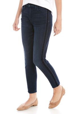 Jen7 By 7 For All Mankind Women S Ankle Skinny Jeans With Velvet Side Stripe Belk