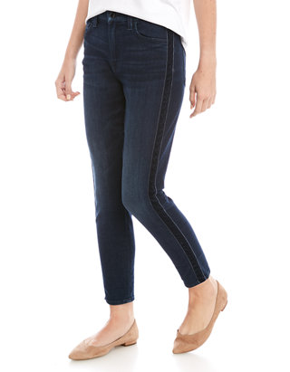 Jen7 By 7 For All Mankind Women S Ankle Skinny Jeans With Velvet Side Stripe Belk