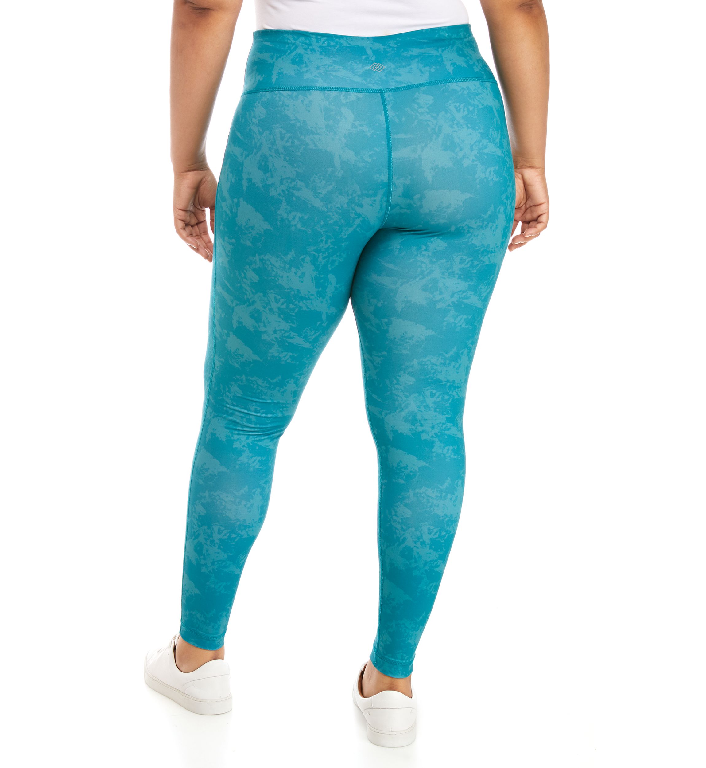 Plus Size Floral Print Performance Leggings 