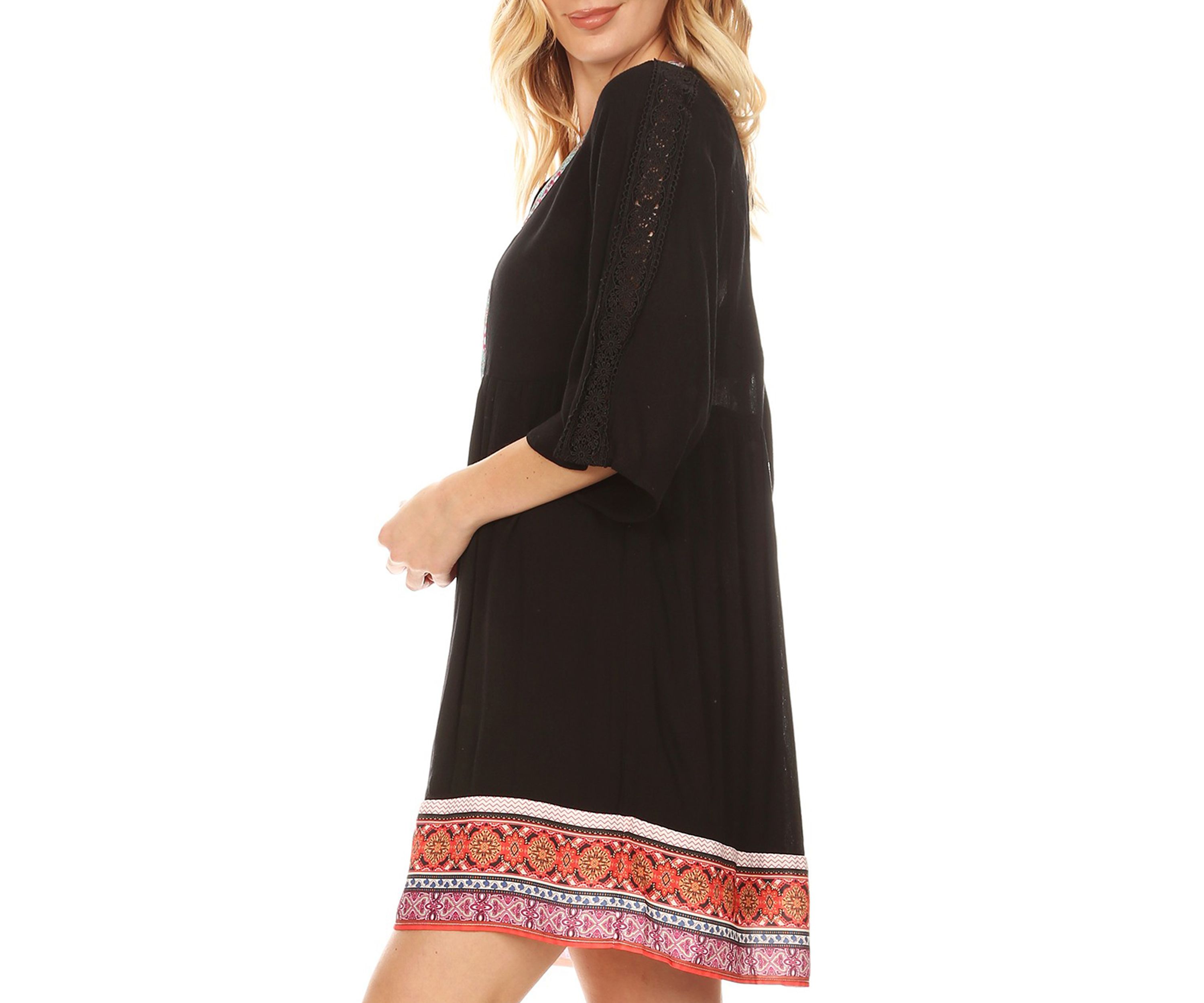 Womens Gabrielle Bell Sleeved Dress