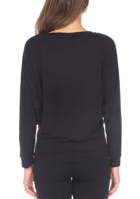 Banded Dolman Top