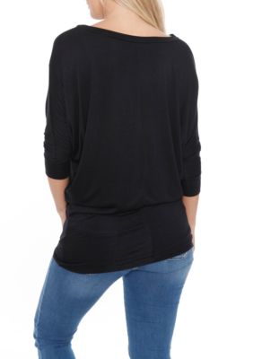 Banded Dolman Sleeve Top