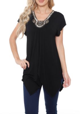 Women's Fenella V Neck Embellished Tunic