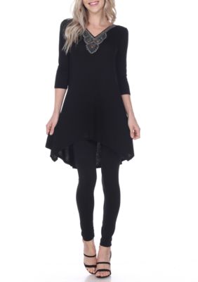 Luna Embellished 3/4 Sleeve Tunic