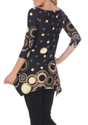 Erie 3/4 Sleeve Printed Tunic