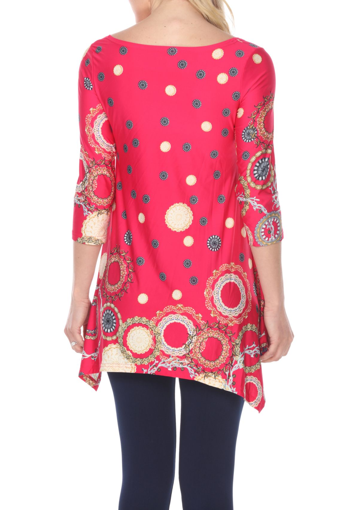 Erie 3/4 Sleeve Printed Tunic