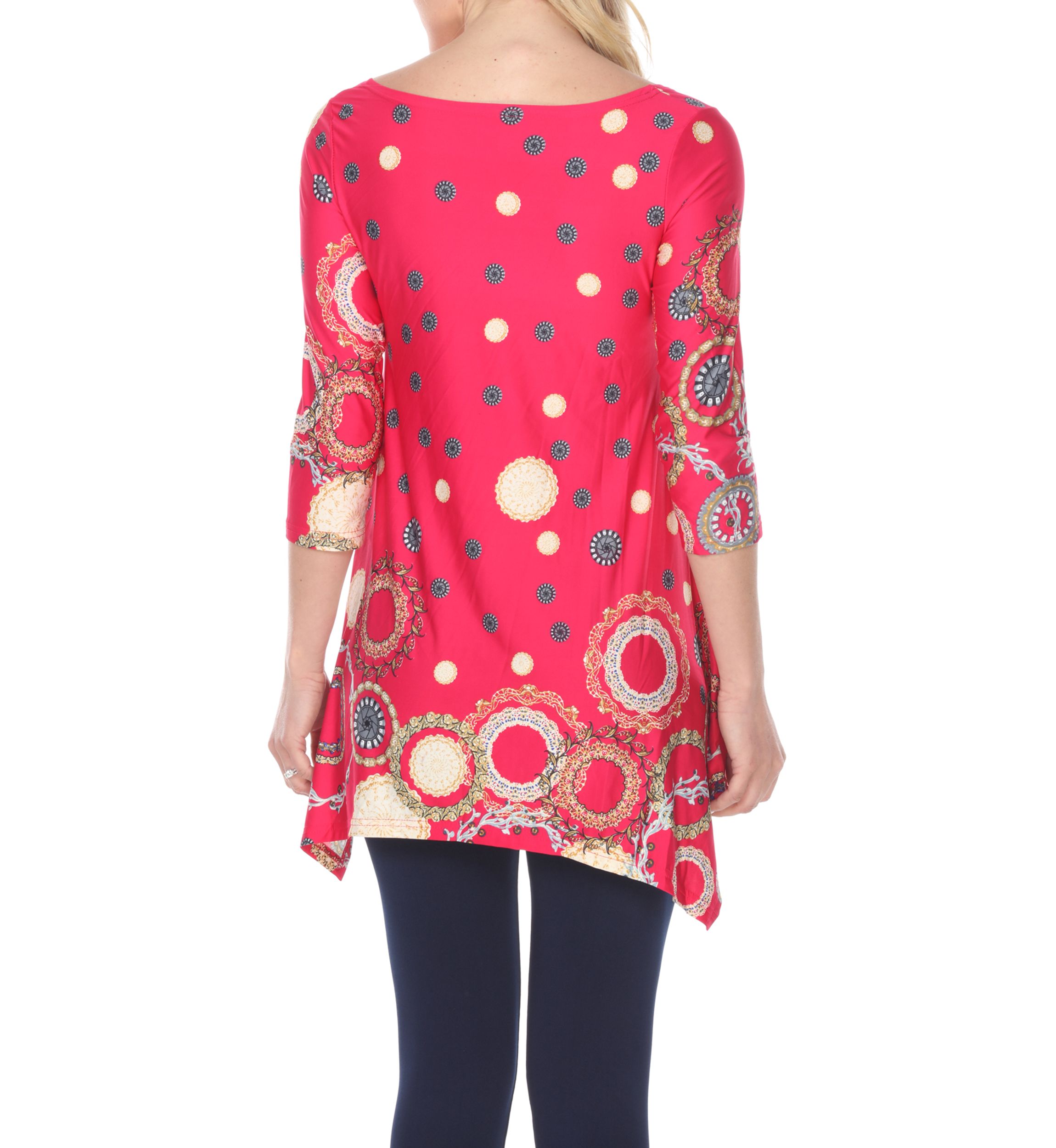 Erie 3/4 Sleeve Printed Tunic