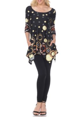 Erie 3/4 Sleeve Printed Tunic