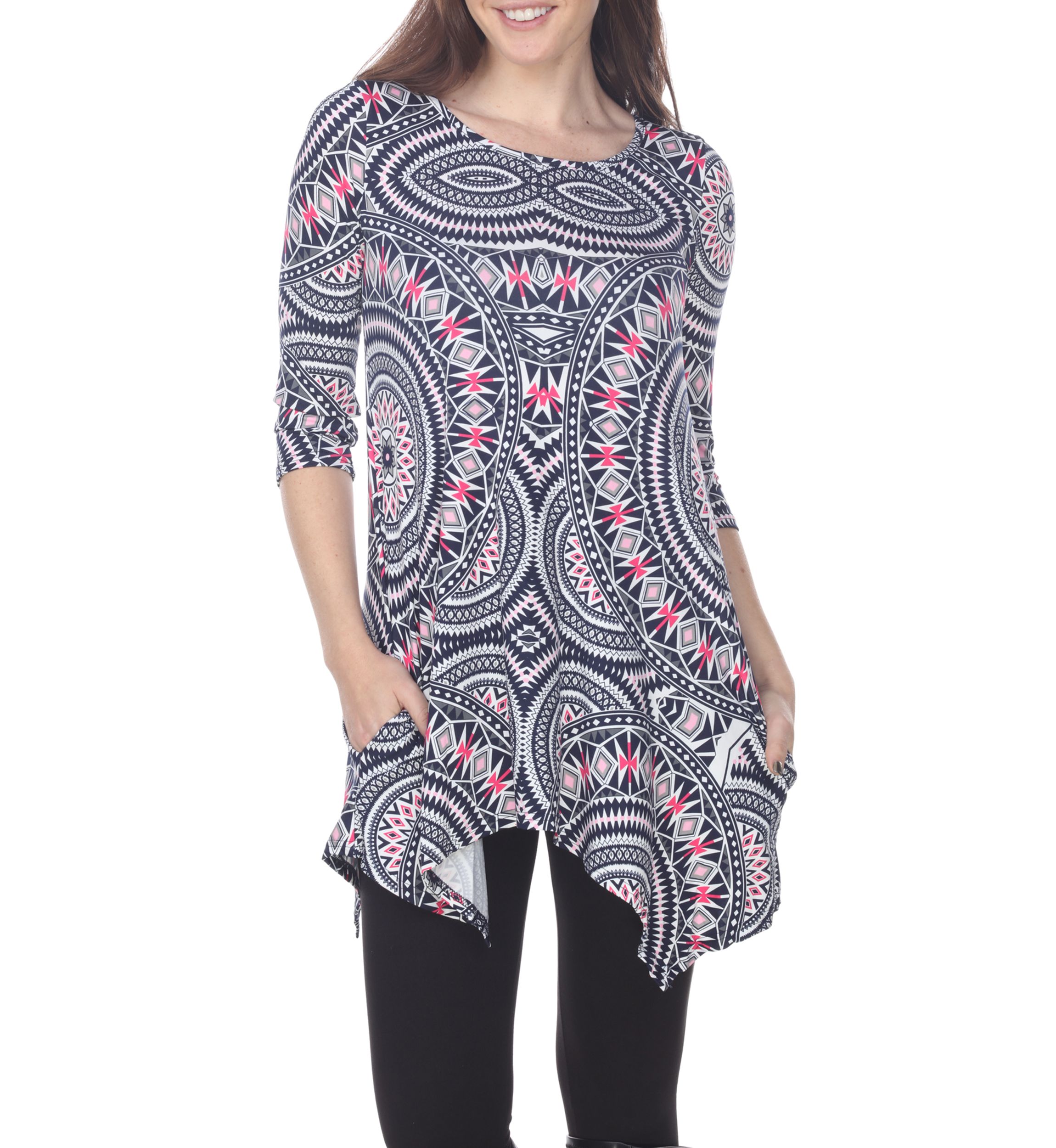 Womens Maji 3/4 Sleeve Printed Tunic