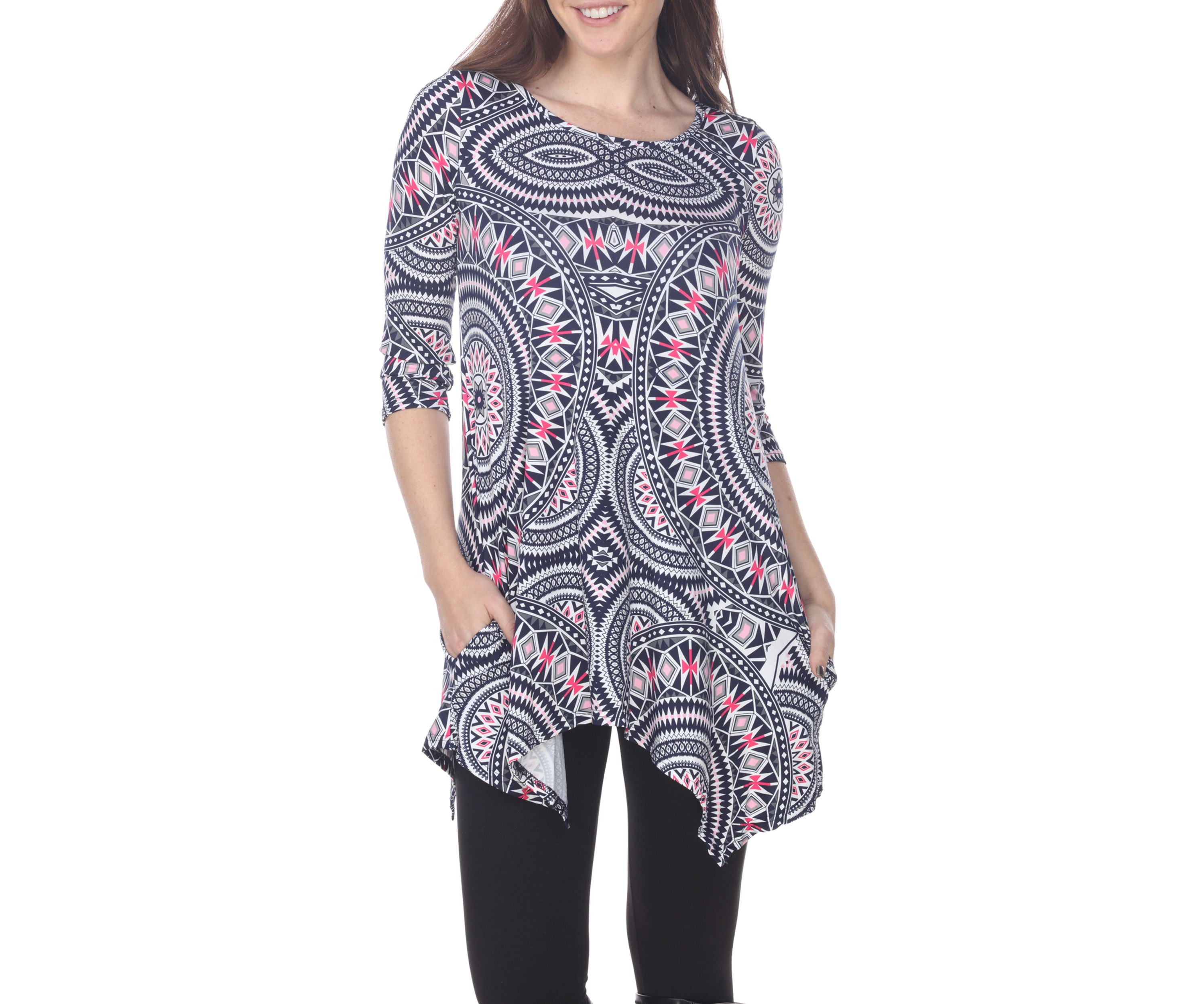 Womens Maji 3/4 Sleeve Printed Tunic