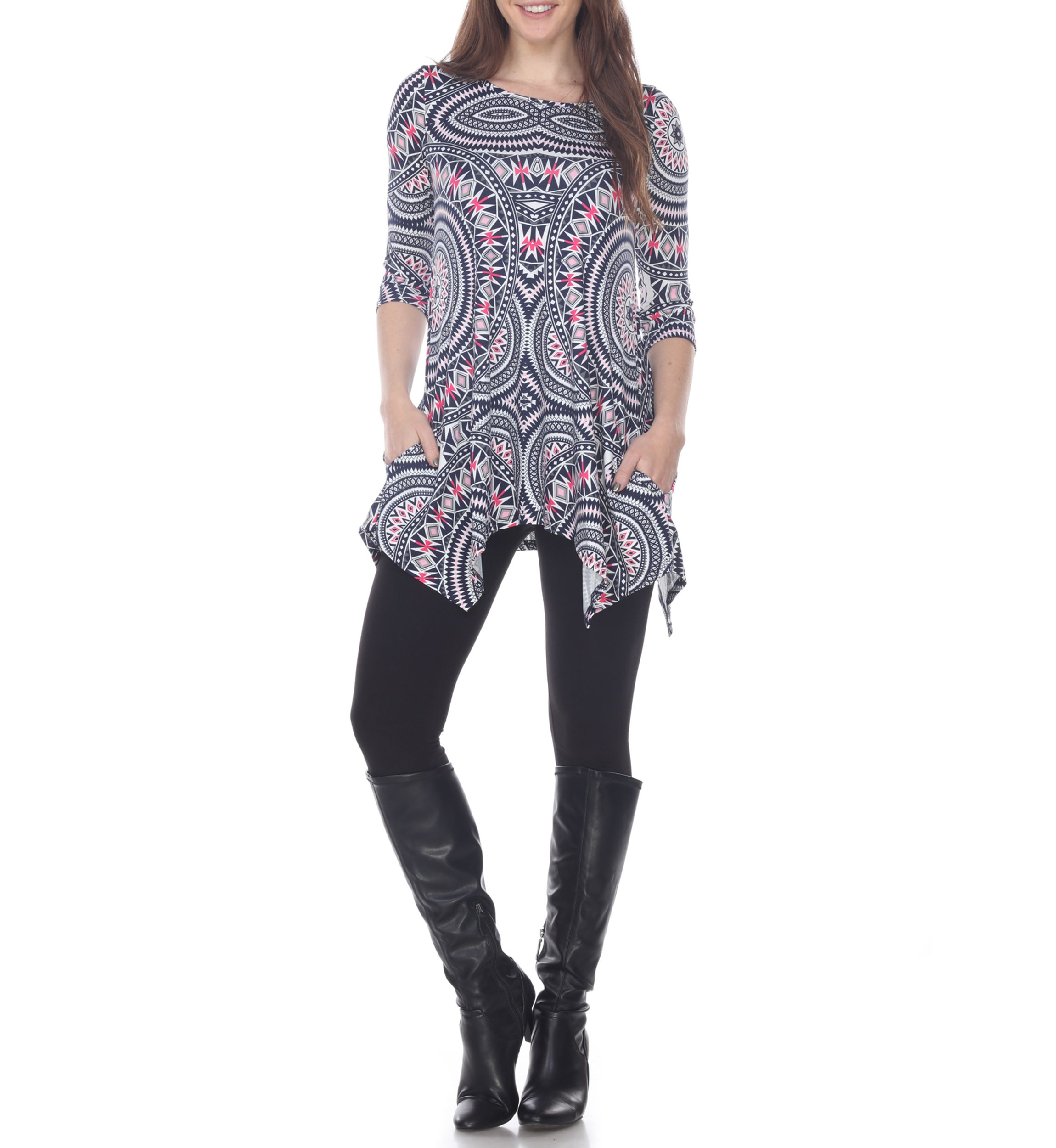 Womens Maji 3/4 Sleeve Printed Tunic