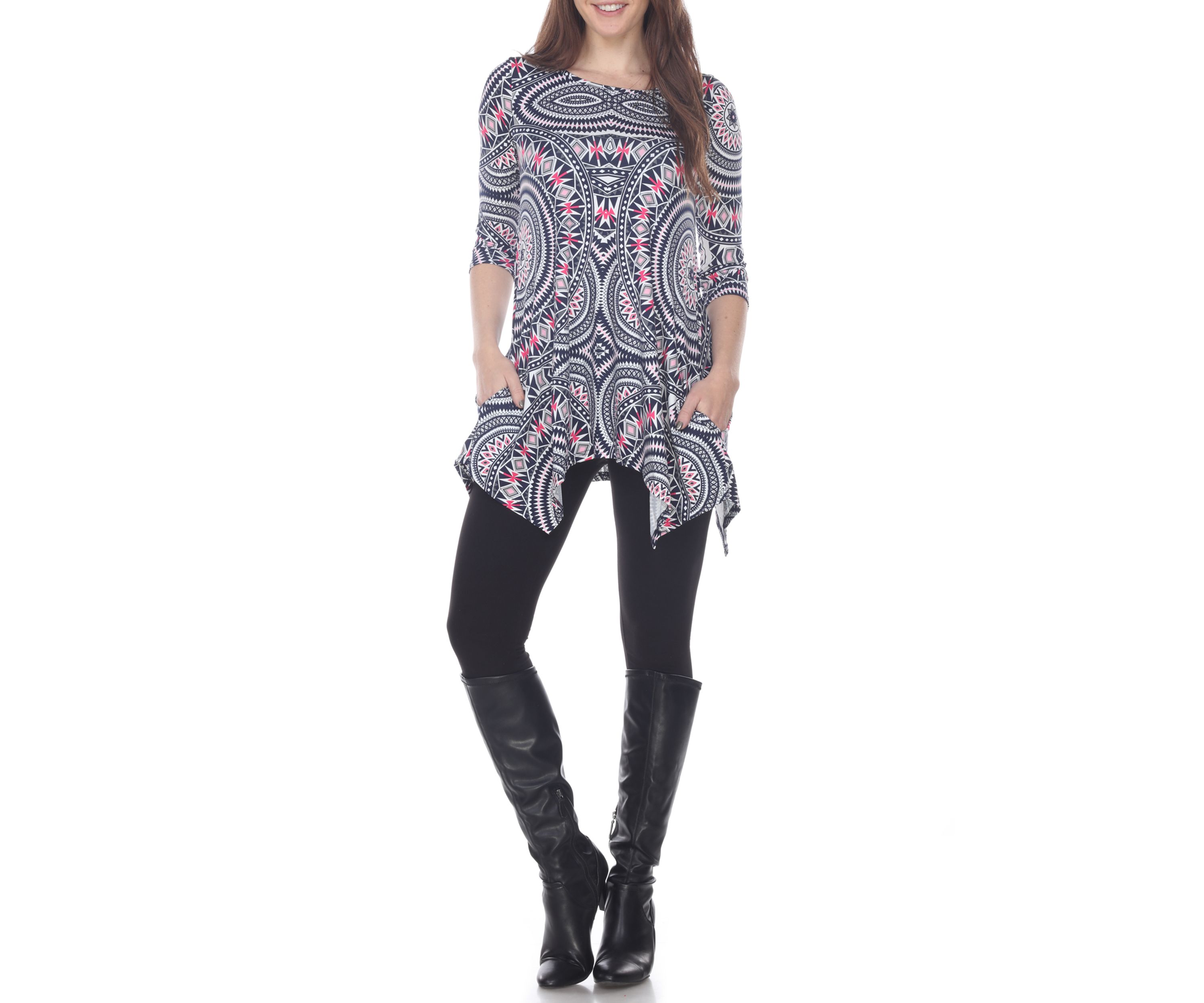 Womens Maji 3/4 Sleeve Printed Tunic