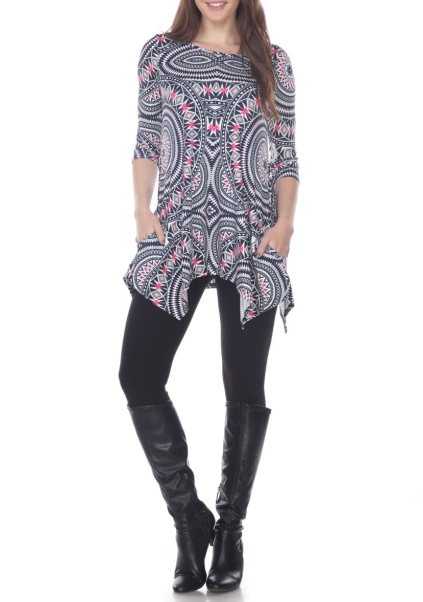Womens Maji 3/4 Sleeve Printed Tunic