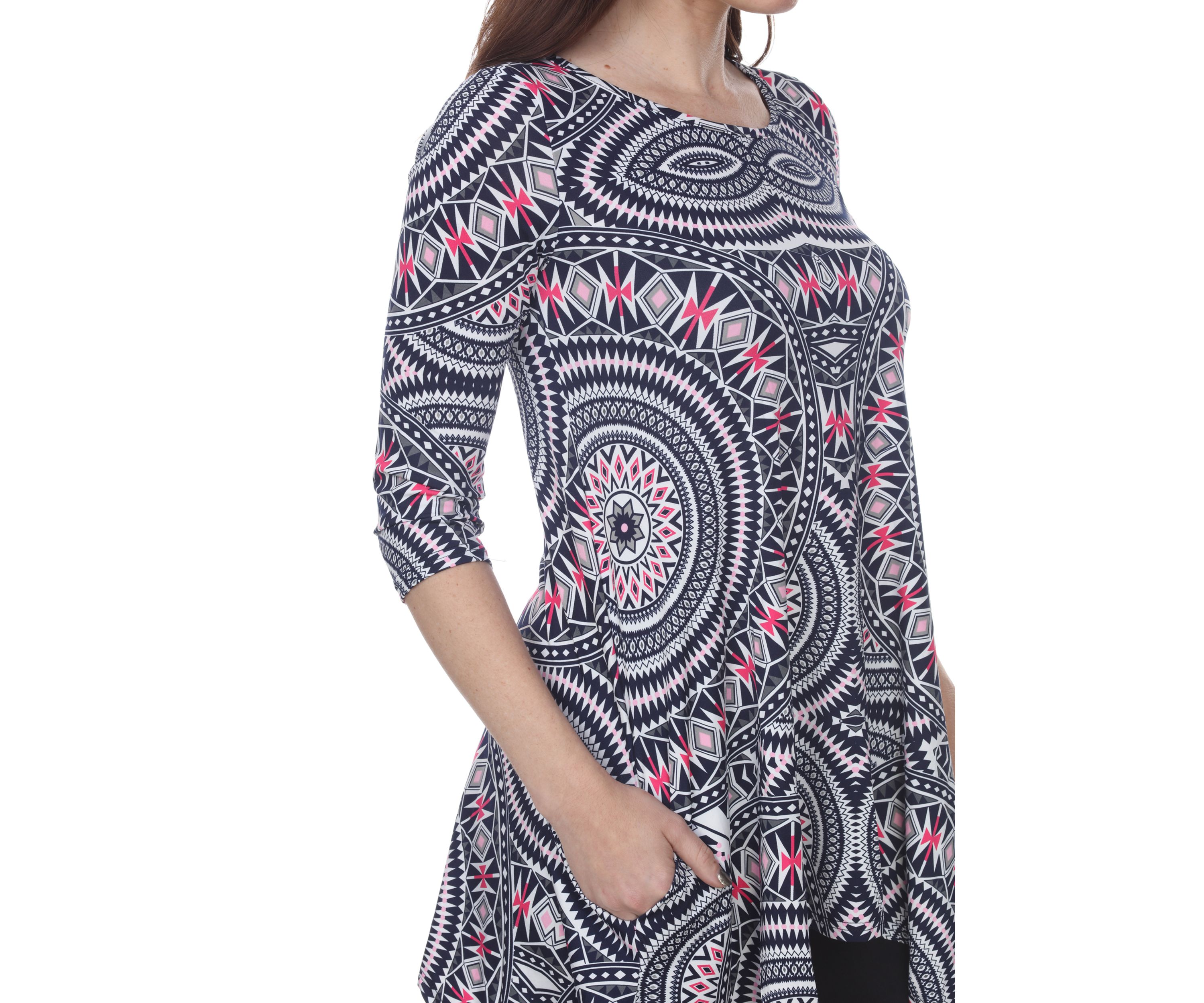 Womens Maji 3/4 Sleeve Printed Tunic