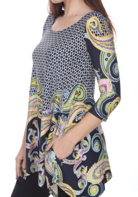 Women's Teagan 3/4 Sleeve Printed Tunic