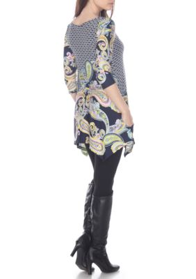 Women's Teagan 3/4 Sleeve Printed Tunic