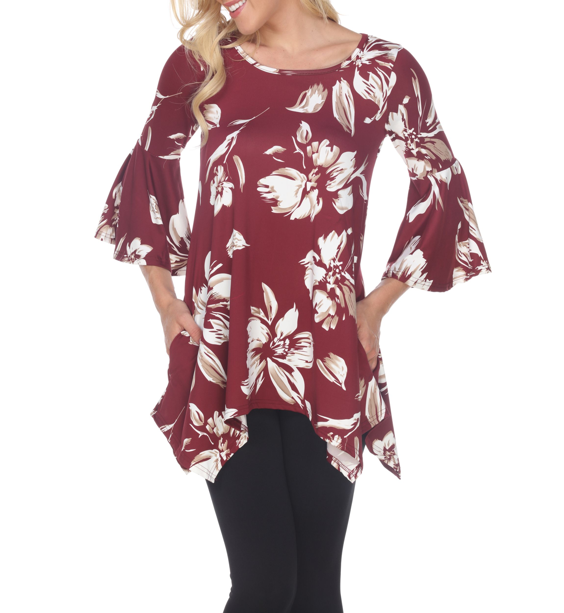 Womens Blanche Bell Sleeve Tunic