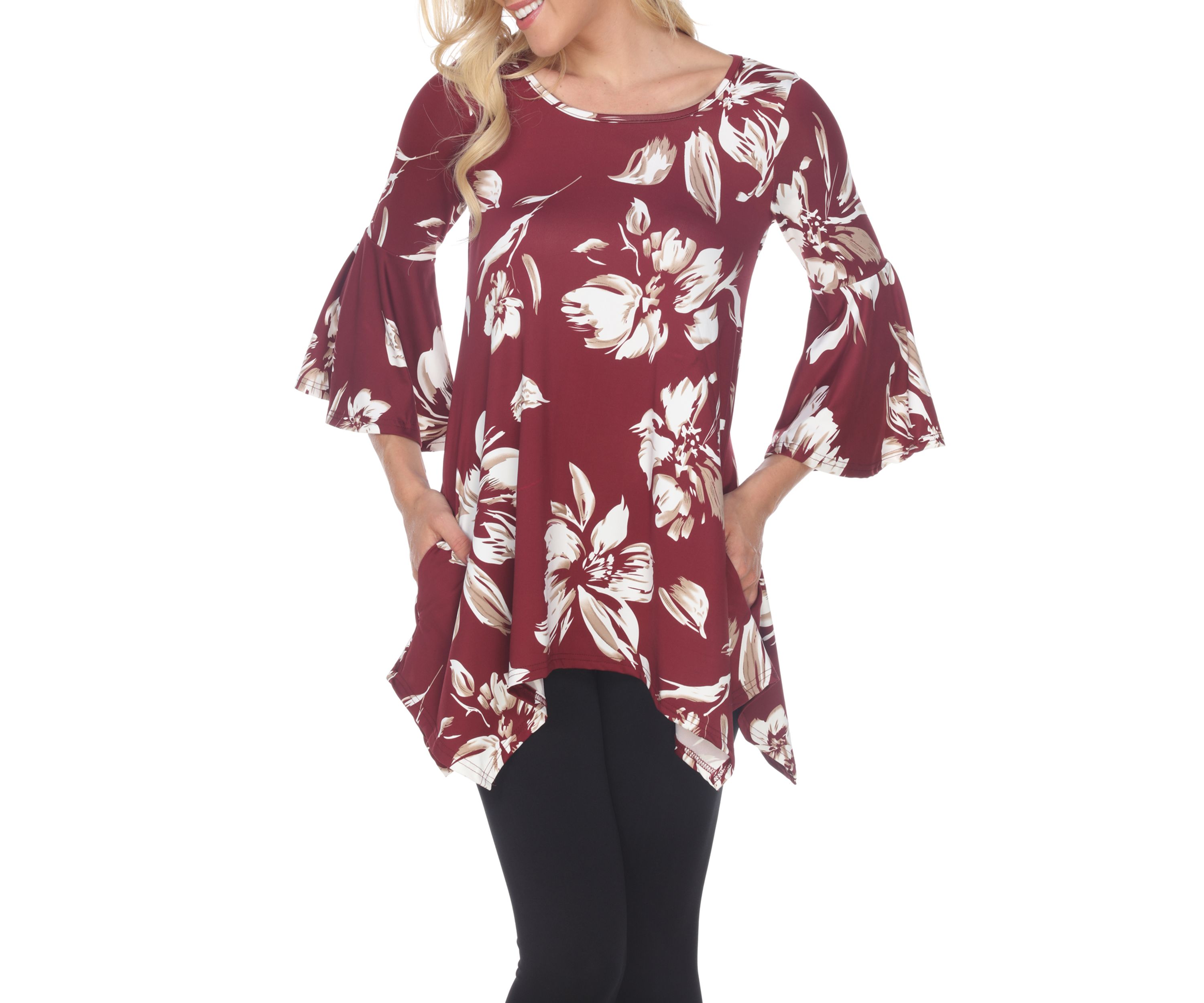 Womens Blanche Bell Sleeve Tunic