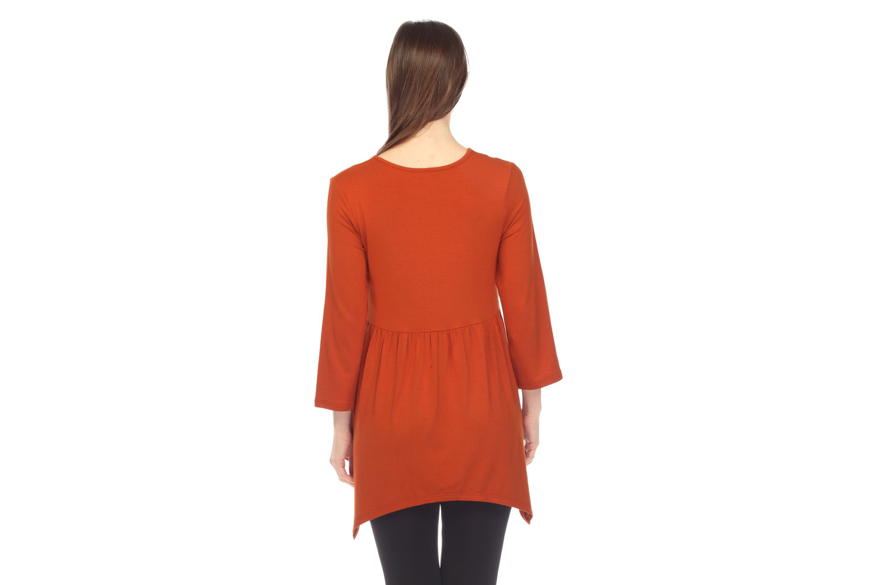 Womens Empire Cut V-Neck Tunic Top