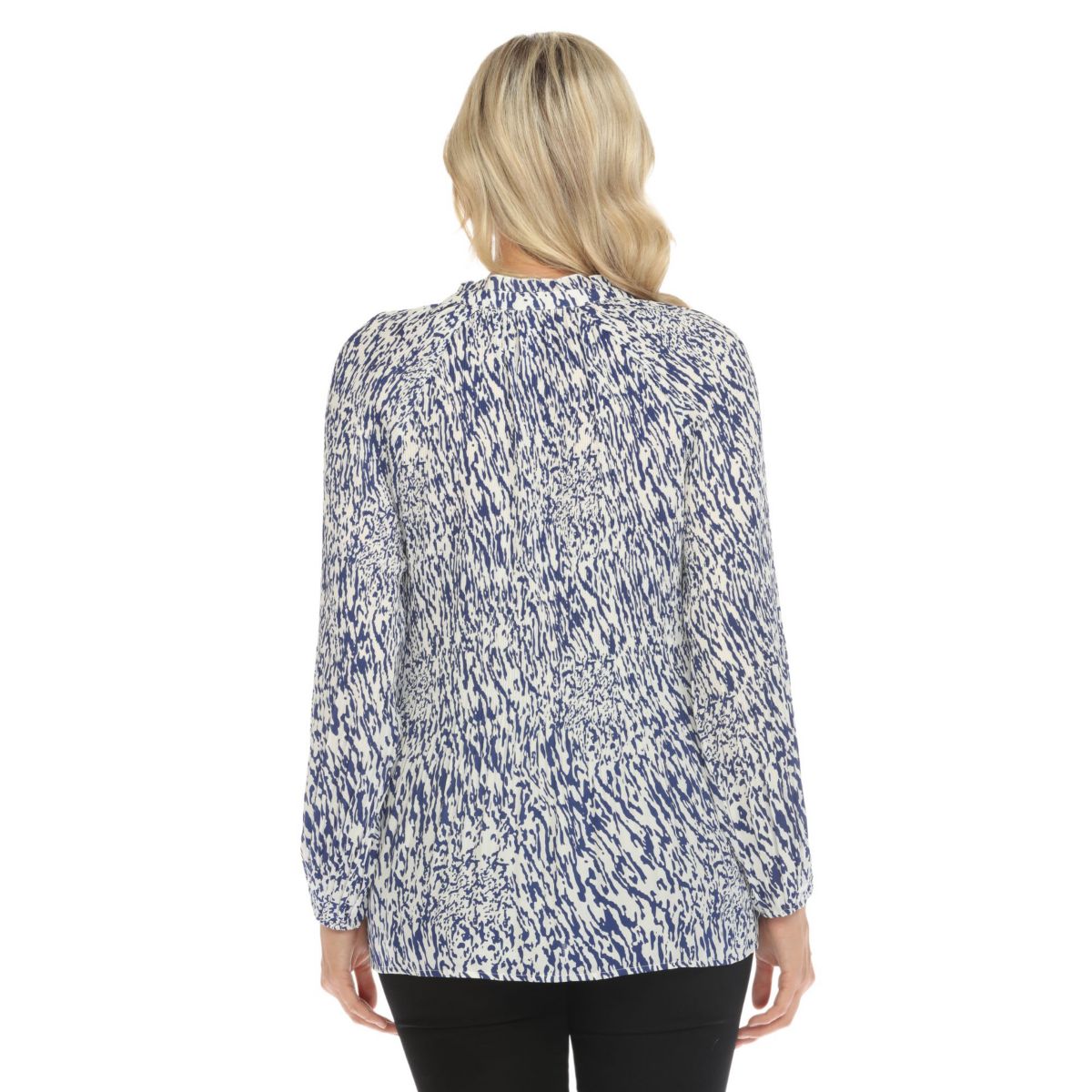 Printed Peasant Blouse