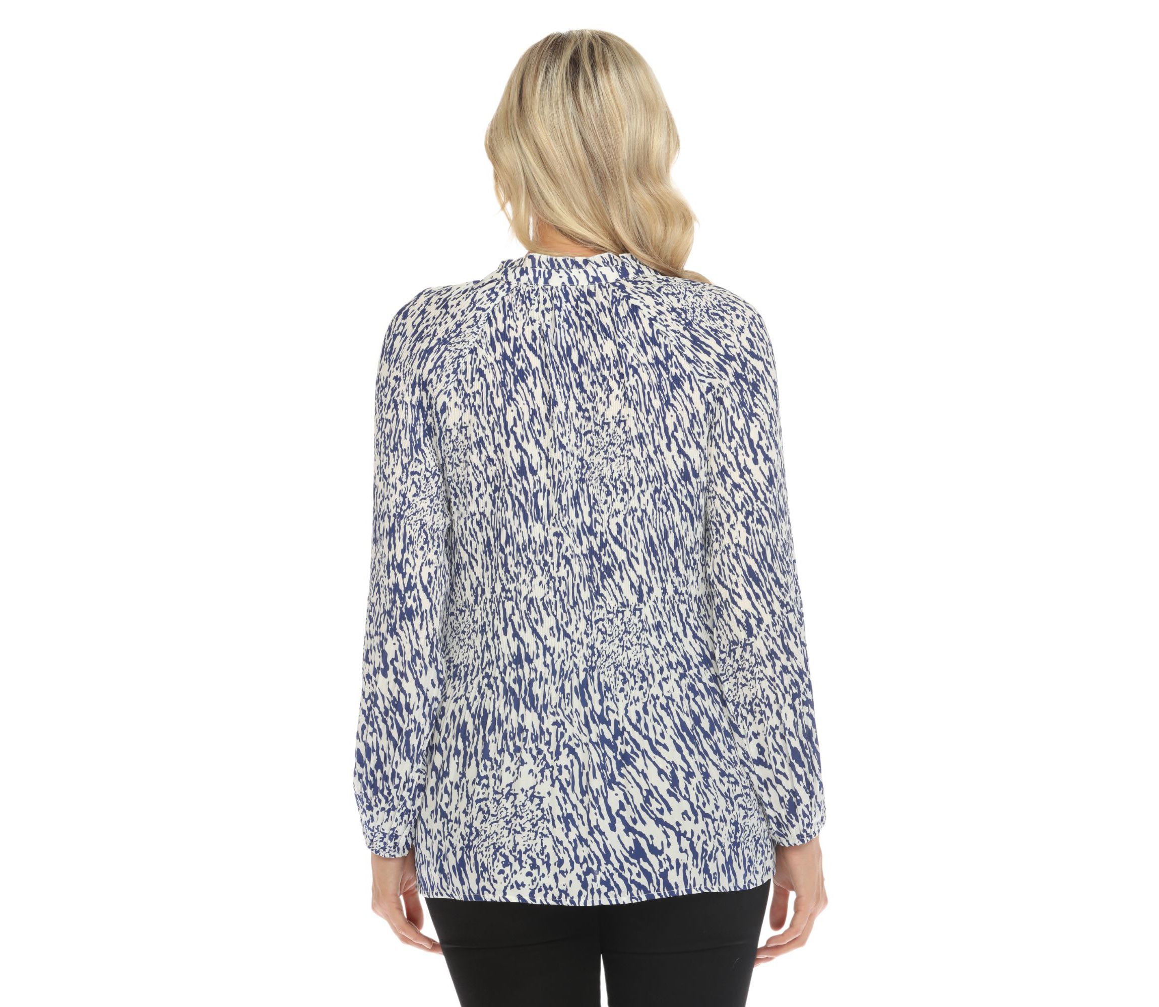 Printed Peasant Blouse