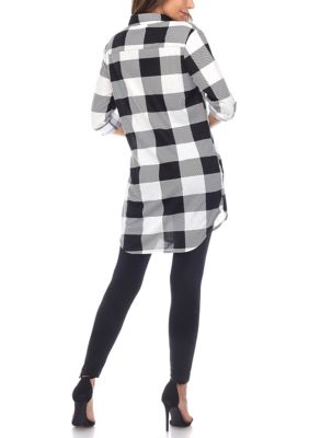 Plaid Tunic Shirt