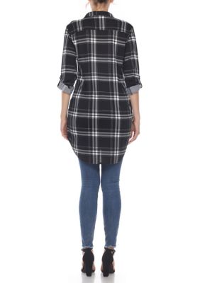 Plaid Tunic Shirt